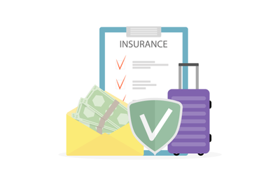 Insurance for travel&2C; guarantee from disaster&2C; safety vacation