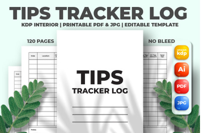 Tips Tracker Log KDP Interior