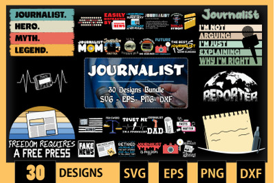 Journalist Bundle SVG 30 designs