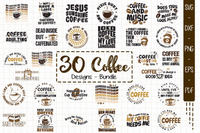 Coffee Bundle-30 Designs-220630