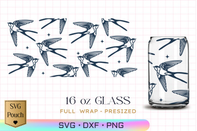 Swallow Bird Glass wrap SVG