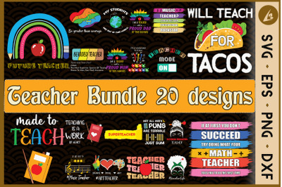 Teacher Bundle SVG 20 designs