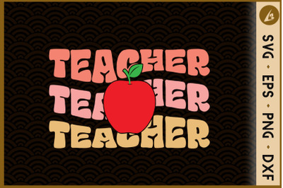 Retro Teacher Inspirational Colorful