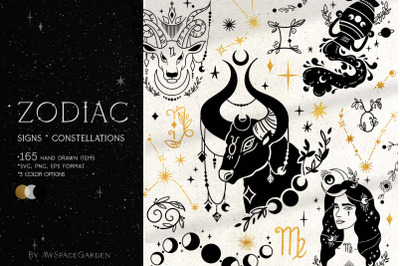 Magic Zodiac constellations bundle