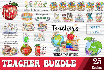 Teacher Sublimation Bundle 20 designs
