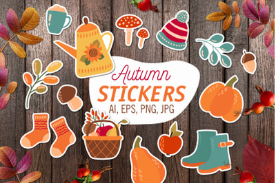 Autumn stickers