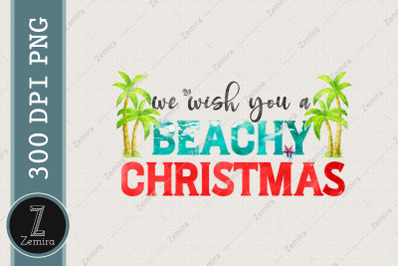 Wish You A Beachy Christmas In July PNG