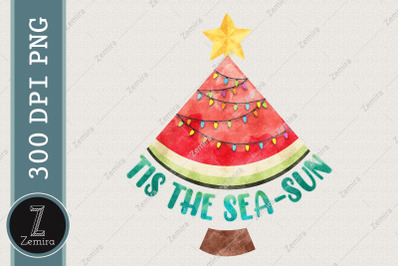 Tis The Sea Sun Christmas In July PNG