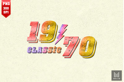 1970 Vintage Classic Rock Retro