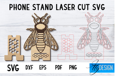 Phone Stand Laser Cut SVG | Cell Phone Stand SVG