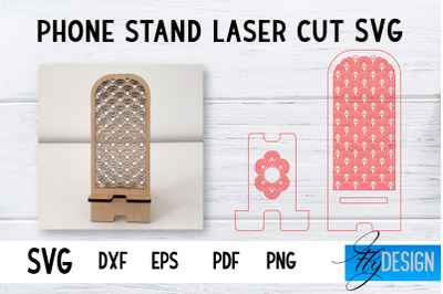 Phone Stand Laser Cut SVG | Cell Phone Stand SVG