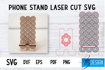 Phone Stand Laser Cut SVG | Cell Phone Stand SVG