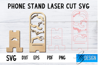 Phone Stand Laser Cut SVG | Cell Phone Stand SVG