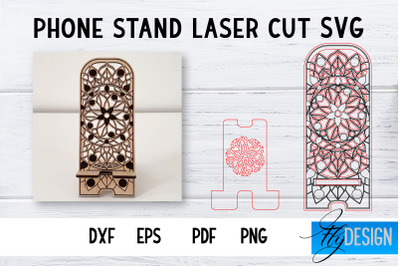 Phone Stand Laser Cut SVG | Cell Phone Stand SVG