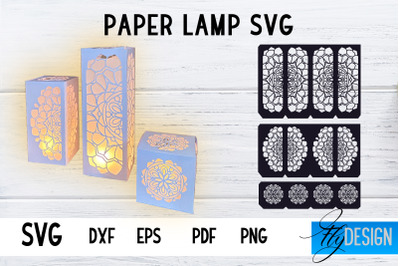 3d Lantern SVG | Paper Lantern Cut Files | Candle Holder SVG | Mandala