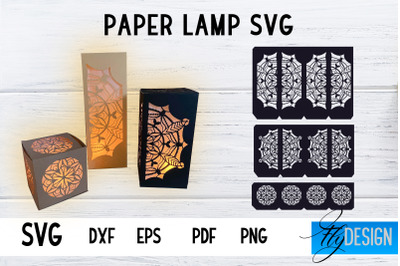 3d Lantern SVG | Paper Lantern Cut Files | Candle Holder SVG | Mandala