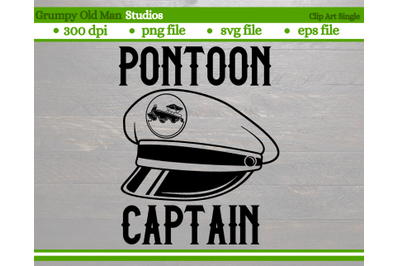 pontoon captain hat with badge | pontoon boat | lake  boat