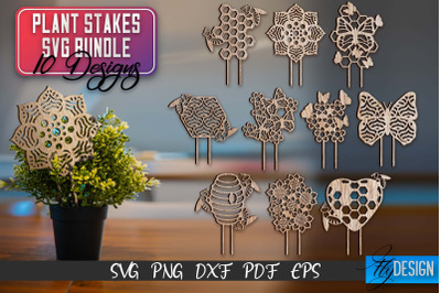 Plant Stakes SVG Bundle | Plant Stakes SVG Design