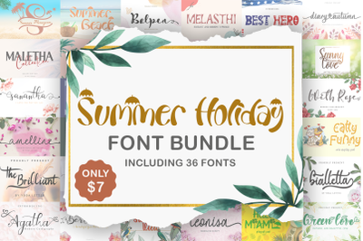 Summer Holiday Font Bundle
