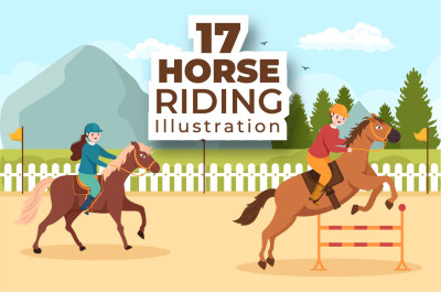 17 Horse Riding Illustration