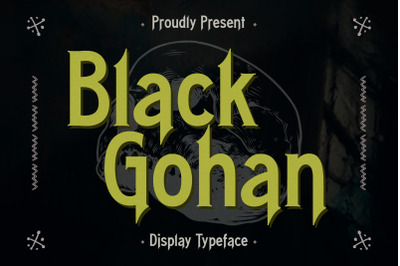 Black Gohan Typeface