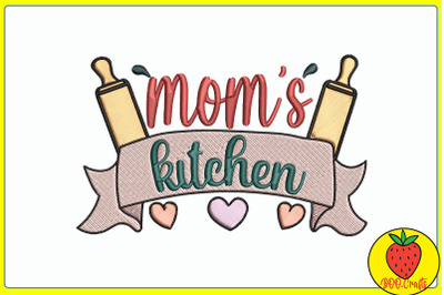 Mom&#039;s Kitchen Embroidery Design