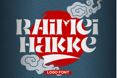 Raimei Hakke - Japan Style Logo Font