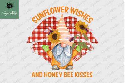 Sunflower Honey Bee Kisses Kissing Day