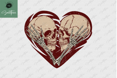 Skeleton Skull Kisses Kissing Day Design