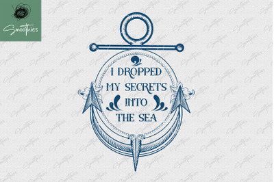 I Drop My Secrets Into Sea Sailing PNG