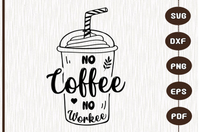 No Coffee No Workee For Coffee