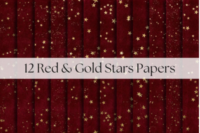 Red Papers with Gold Stars