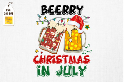 Christmas In July Beer In Santa Hat