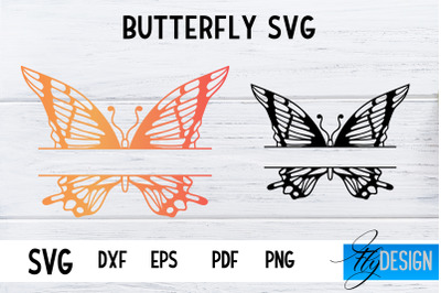 Butterfly Monogram SVG Design | Paper Cut SVG Design