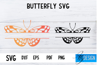 Butterfly Monogram SVG Design | Paper Cut SVG Design