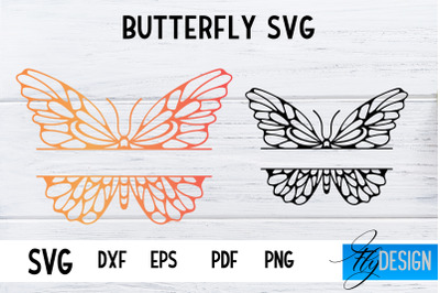 Butterfly Monogram SVG Design | Paper Cut SVG Design