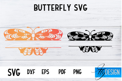 Butterfly Monogram SVG Design | Paper Cut SVG Design