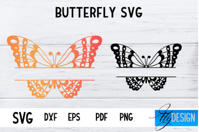 Butterfly Monogram SVG Design | Paper Cut SVG Design