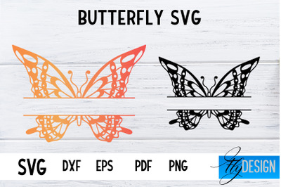 Butterfly Monogram SVG Design | Paper Cut SVG Design