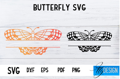 Butterfly Monogram SVG Design | Paper Cut SVG Design