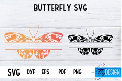 Butterfly Monogram SVG Design | Paper Cut SVG Design