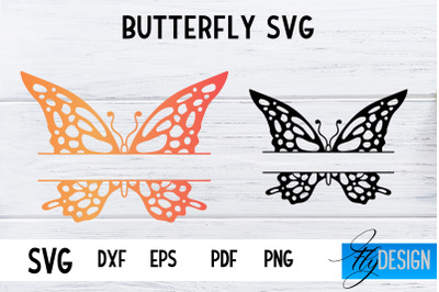 Butterfly Monogram SVG Design | Paper Cut SVG Design