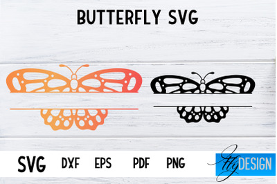 Butterfly Monogram SVG Design | Paper Cut SVG Design