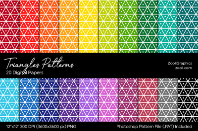 Triangles Digital Papers