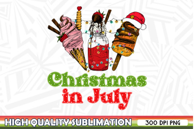 Christmas in July Ice Cream Sublimation