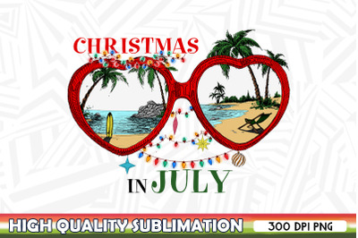 Sunglasses Christmas in July Lights PNG