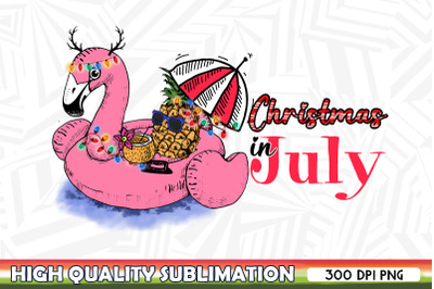 Flamingo Christmas in July Pineapple