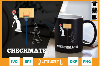 Checkmate Chess Basketball Game Board