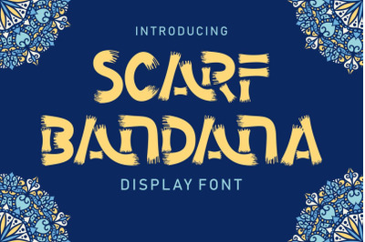 Scarf Bandana - Display Font