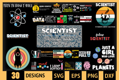 Scientist Bundle SVG 30 designs